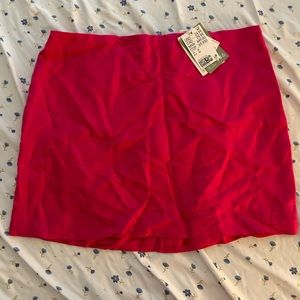 Bright pink H&M mini skirt!